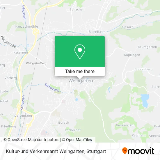 Карта Kultur-und Verkehrsamt Weingarten