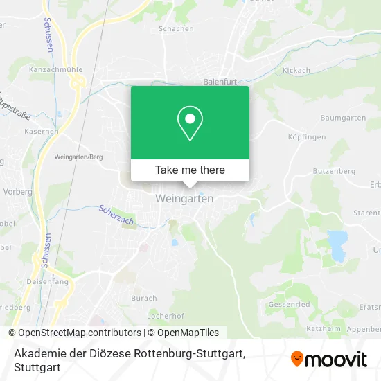 Карта Akademie der Diözese Rottenburg-Stuttgart