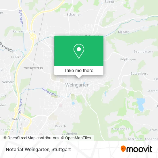 Карта Notariat Weingarten