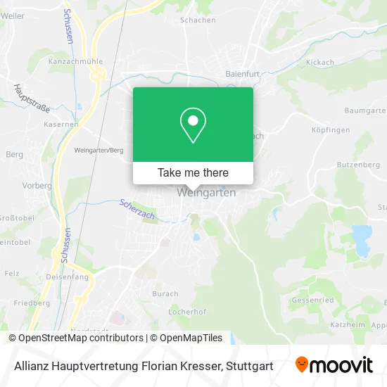 Карта Allianz Hauptvertretung Florian Kresser