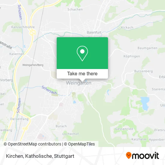 Карта Kirchen, Katholische