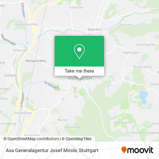 Axa Generalagentur Josef Mösle map