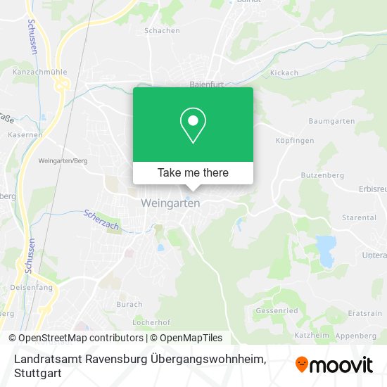 Landratsamt Ravensburg Übergangswohnheim map