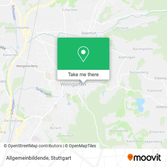 Карта Allgemeinbildende