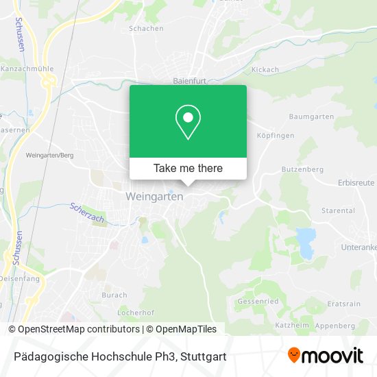 Pädagogische Hochschule Ph3 map