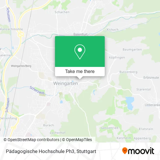 Карта Pädagogische Hochschule Ph3