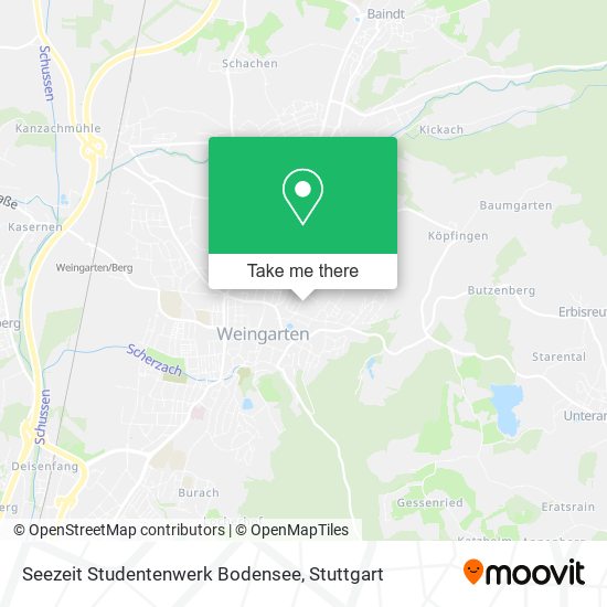 Seezeit Studentenwerk Bodensee map