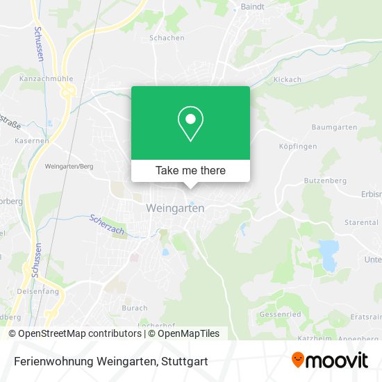 Ferienwohnung Weingarten map