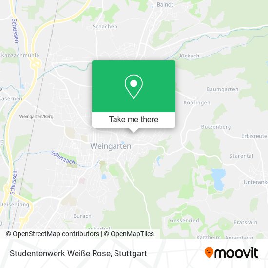 Studentenwerk Weiße Rose map