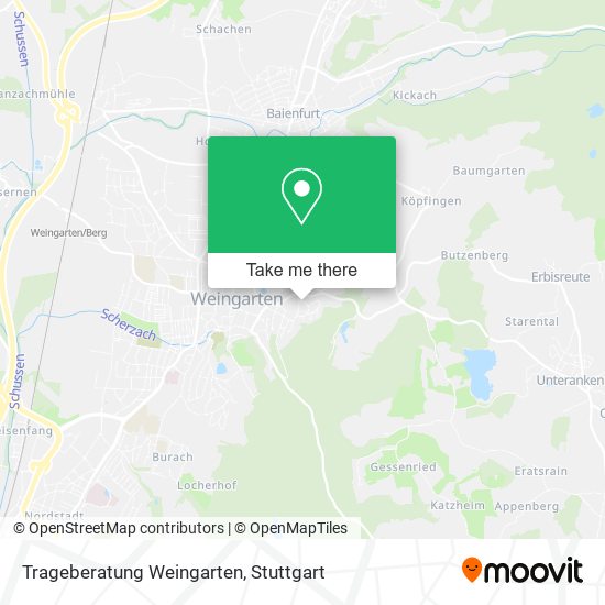 Trageberatung Weingarten map