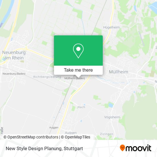 New Style Design Planung map