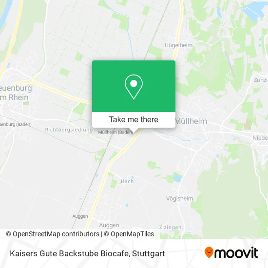 Карта Kaisers Gute Backstube Biocafe