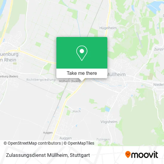Карта Zulassungsdienst Müllheim