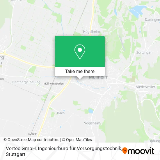Карта Vertec GmbH, Ingenieurbüro für Versorgungstechnik