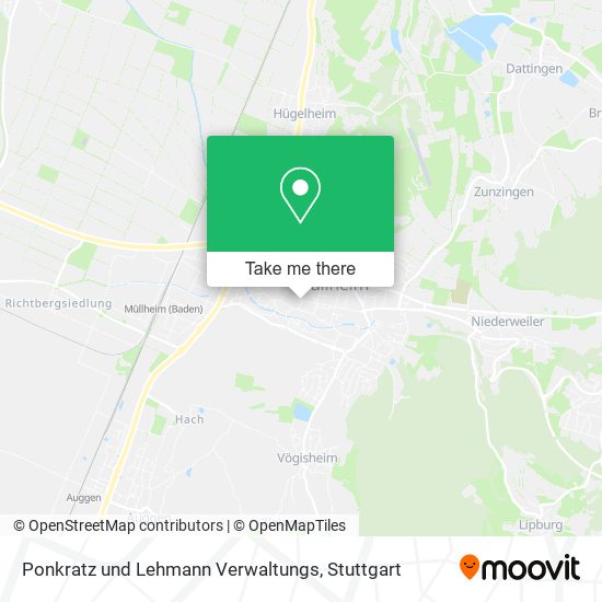 Ponkratz und Lehmann Verwaltungs map
