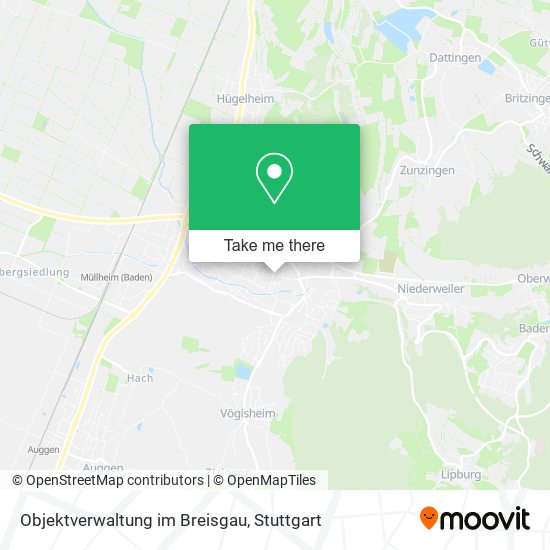 Objektverwaltung im Breisgau map