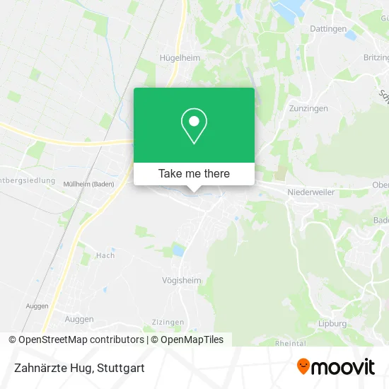 Карта Zahnärzte Hug