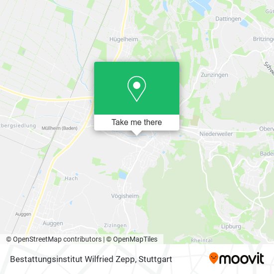 Bestattungsinstitut Wilfried Zepp map