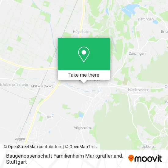 Baugenossenschaft Familienheim Markgräflerland map