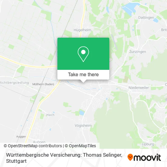 Карта Württembergische Versicherung: Thomas Selinger