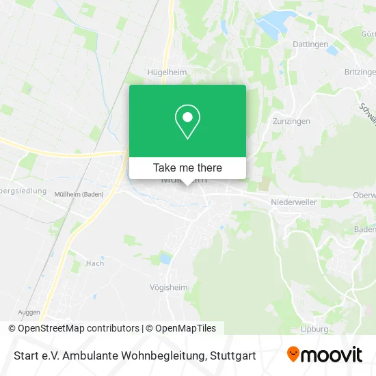Карта Start e.V. Ambulante Wohnbegleitung