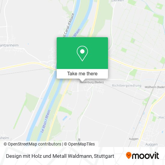 Карта Design mit Holz und Metall Waldmann