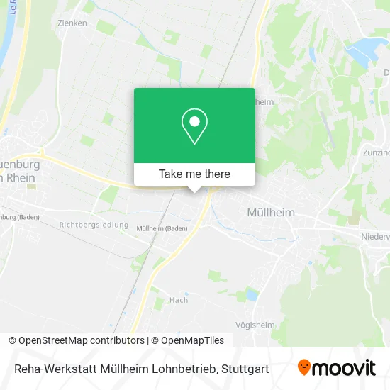 Карта Reha-Werkstatt Müllheim Lohnbetrieb