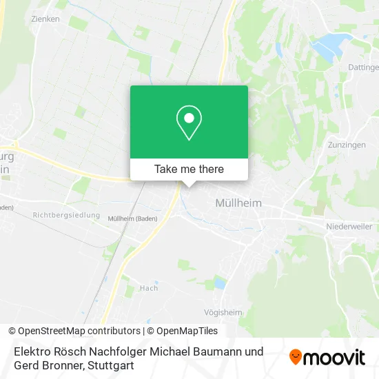 Карта Elektro Rösch Nachfolger Michael Baumann und Gerd Bronner
