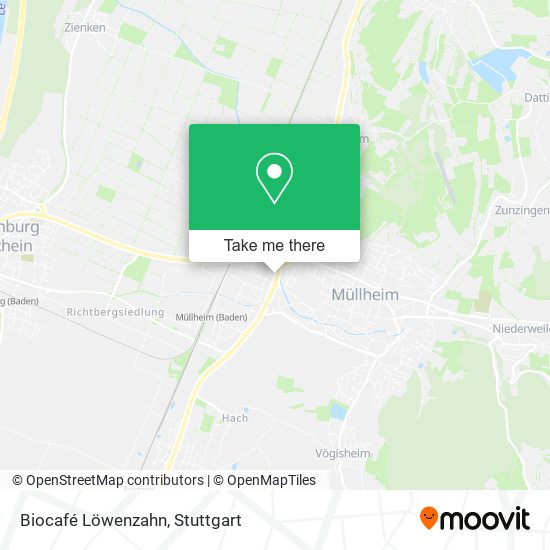 Biocafé Löwenzahn map