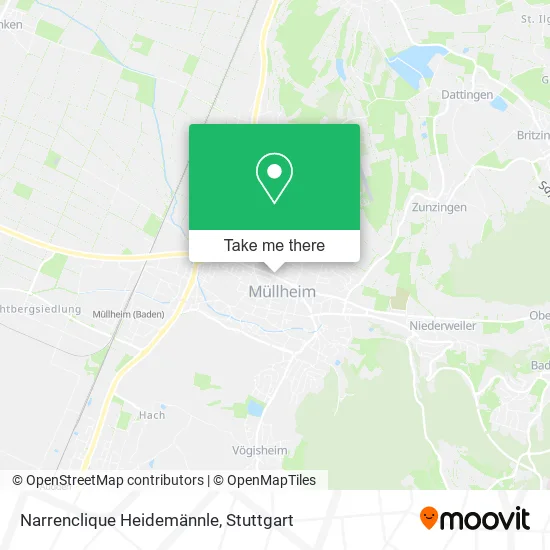 Карта Narrenclique Heidemännle