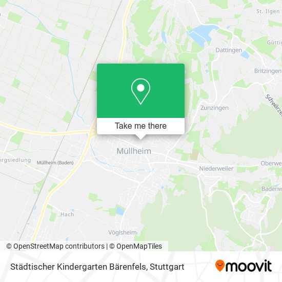 Städtischer Kindergarten Bärenfels map