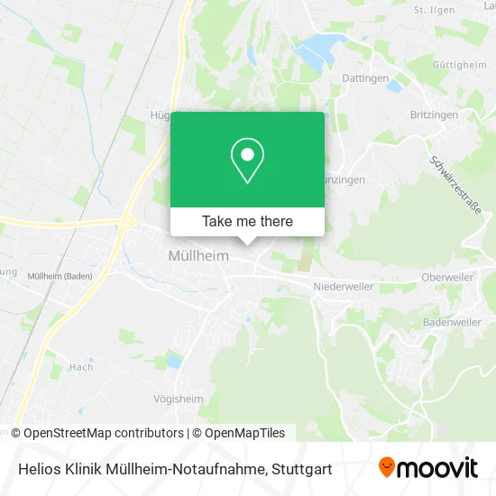 Карта Helios Klinik Müllheim-Notaufnahme