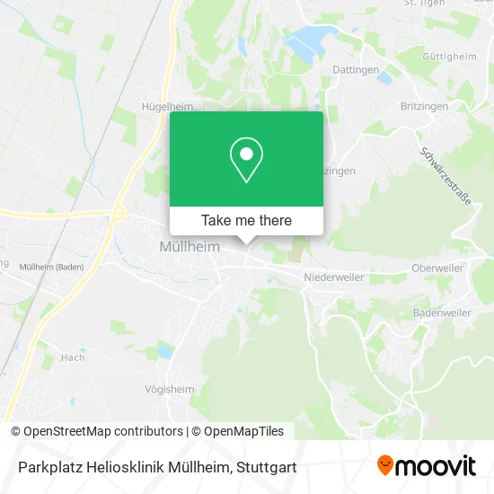 Карта Parkplatz Heliosklinik Müllheim