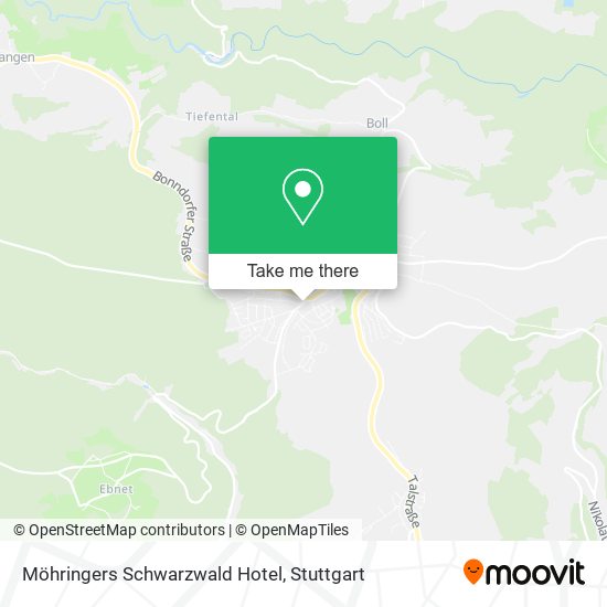 Möhringers Schwarzwald Hotel map