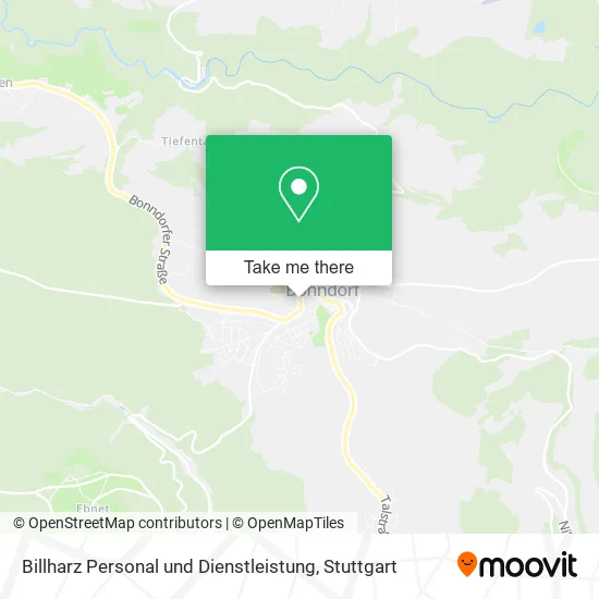 Карта Billharz Personal und Dienstleistung