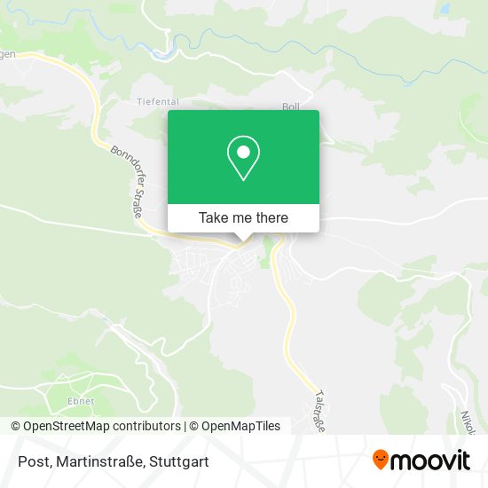 Post, Martinstraße map