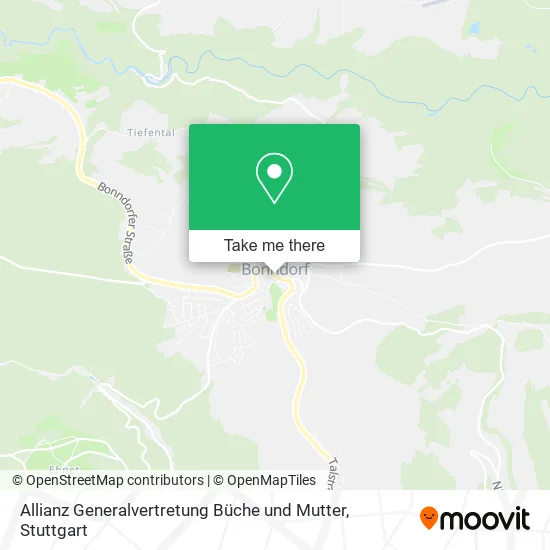 Карта Allianz Generalvertretung Büche und Mutter