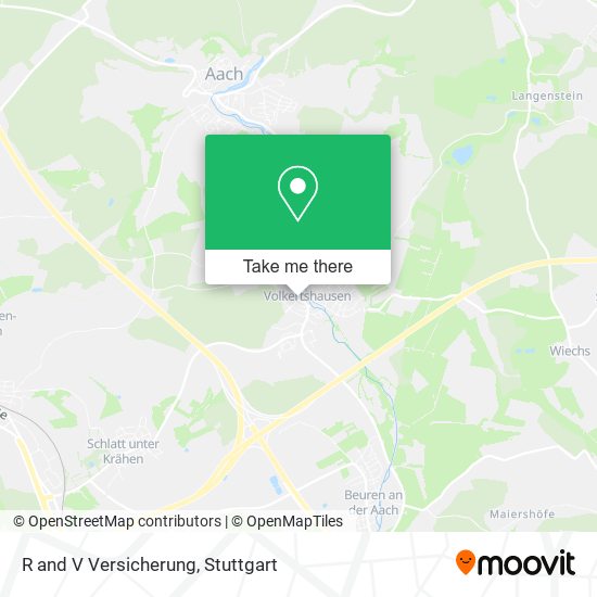 R and V Versicherung map