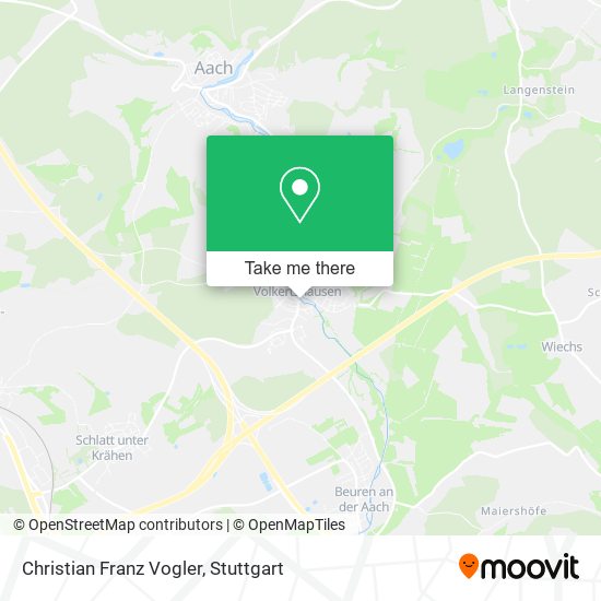 Christian Franz Vogler map