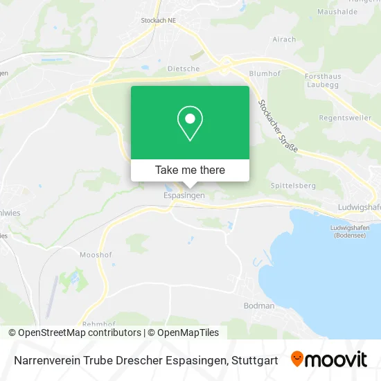 Карта Narrenverein Trube Drescher Espasingen