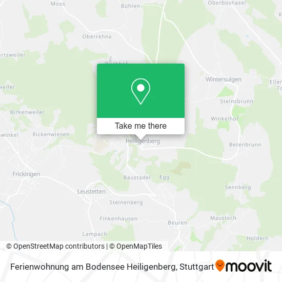 Карта Ferienwohnung am Bodensee Heiligenberg