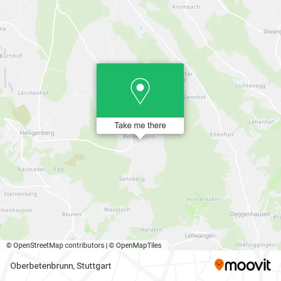 Карта Oberbetenbrunn