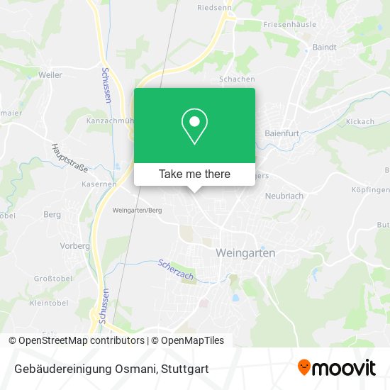 Gebäudereinigung Osmani map