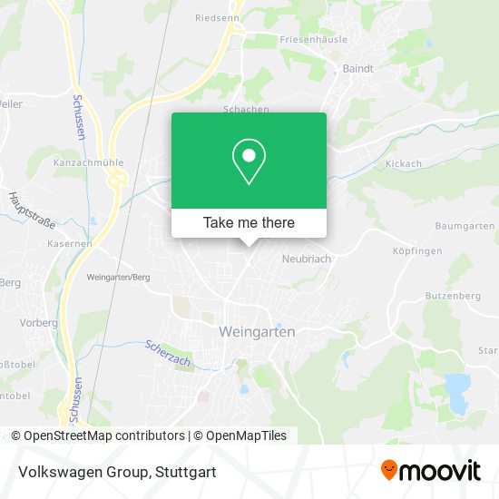 Volkswagen Group map