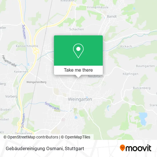 Карта Gebäudereinigung Osmani