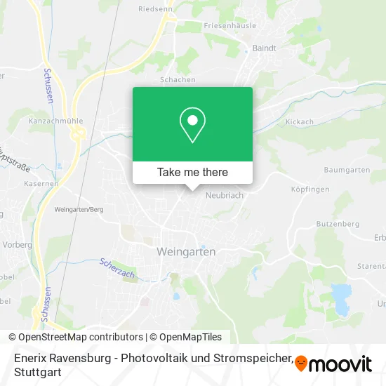 Карта Enerix Ravensburg - Photovoltaik und Stromspeicher