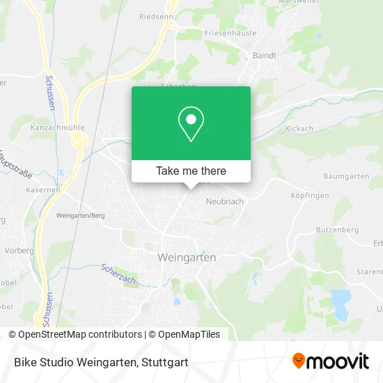 Карта Bike Studio Weingarten