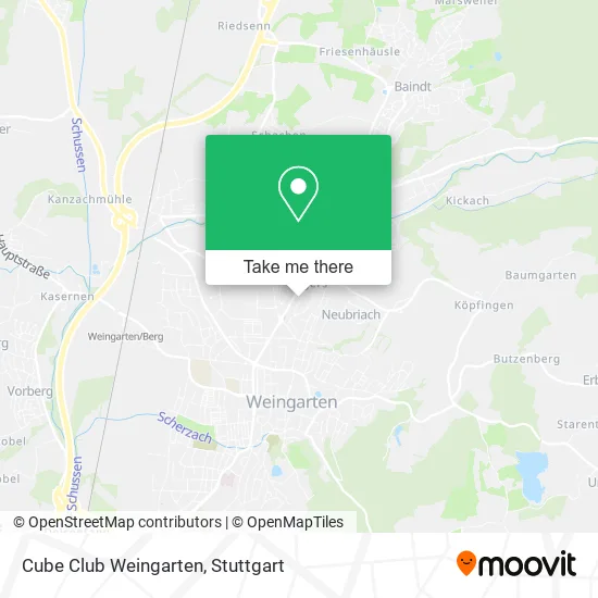 Карта Cube Club Weingarten