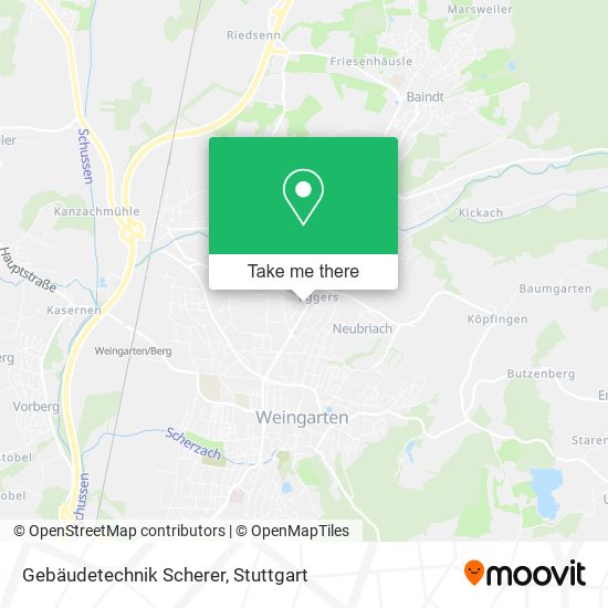 Gebäudetechnik Scherer map