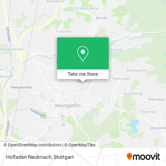 Карта Hofladen Neubriach